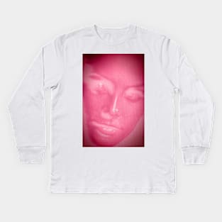 Abstract Face Kids Long Sleeve T-Shirt